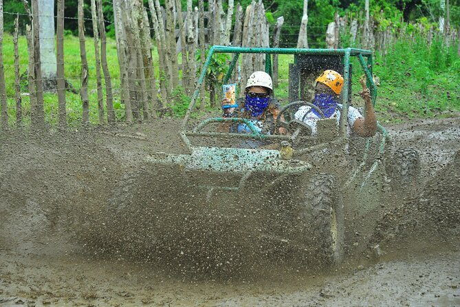 5 tours in 1 (Eco Farm/Horseback/City Tour/Buggy/Zipline) - Dune buggies, mud, and a cool river swim finish