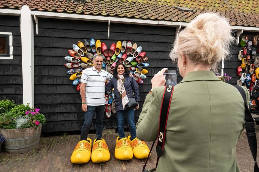 Amsterdam: Experience Zaanse Schans Windmills & Cheese Farm - Clogs at the wooden-shoe workshop: the craft stop that makes the trip click