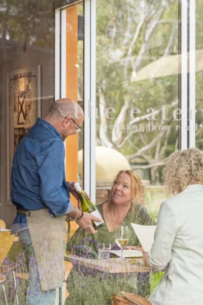 Barossa Long Lunch at Maggie Beer's Farm - Arriving at The Farm Eatery: welcome drink first, no rush
