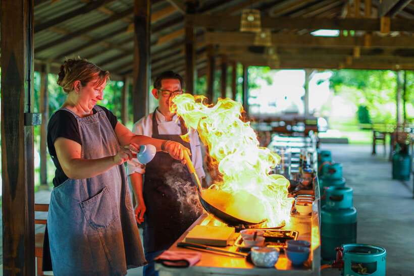 Chiang Mai: HALF-DAY COOKING COURSE at a Thai Cooking Farm - Back at The Rice Barn: clean stations and a farm-to-kitchen feel
