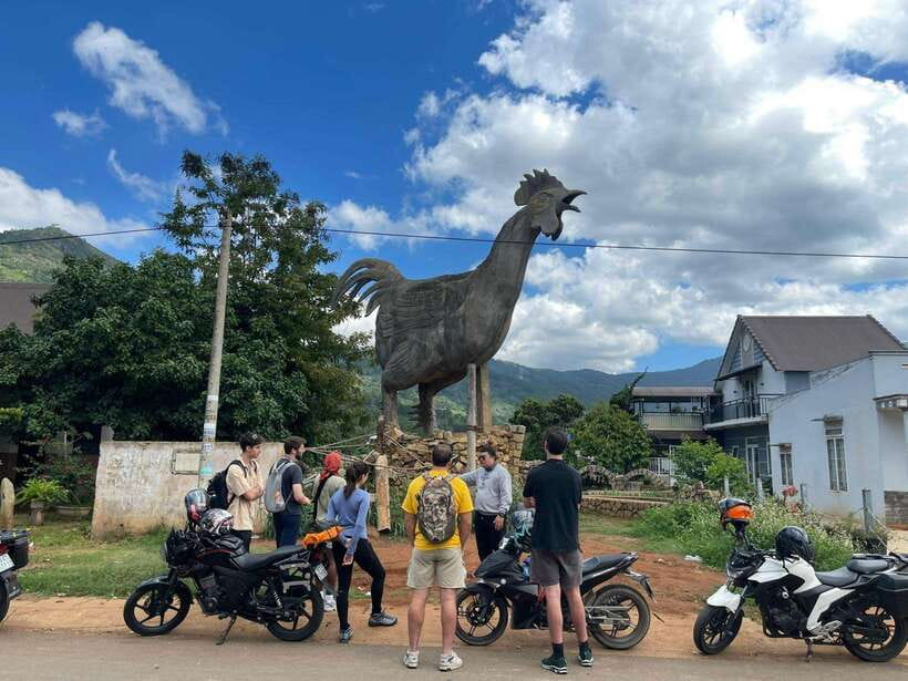 Dalat: MOTORBIKE TOUR TO PONGOUR FALLS- SILK- COFFEE FARM - K’ho Tribal Village: craft culture behind the wine, silk, and coffee
