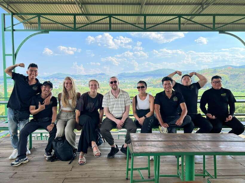 Dalat: MOTORBIKE TOUR TO PONGOUR FALLS- SILK- COFFEE FARM - Paradise Lake and rural scenery breaks you up from the constant walking