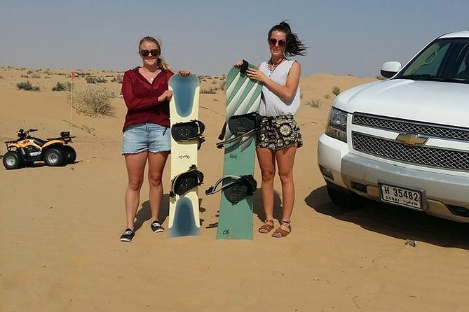 Dubai Desert Morning Tour in 4WD Vehicle: Camel Ride, Quad Bike Tour, Sandboarding, and Camel Farm - Bedouin-style camel ride: short but guided