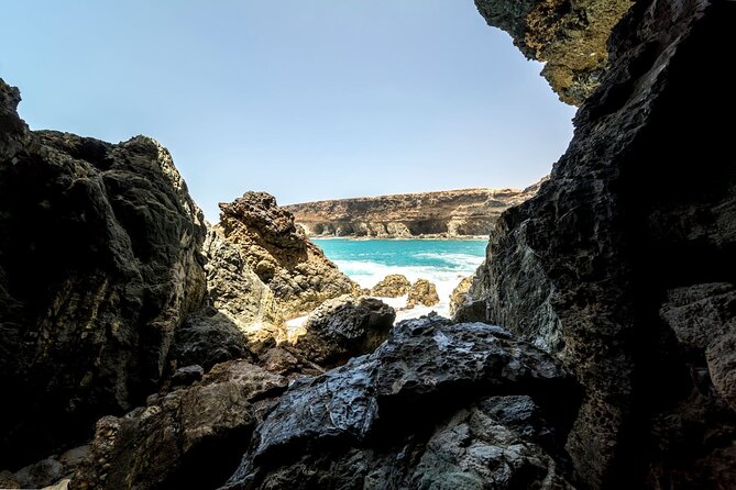 Fuerteventura Villages Caves and Farm Tour with Lunch from South - Stop 2: Ajuy black-sand beach and chalk sea caves