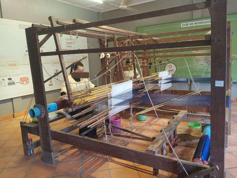 Half Day Trip: Silk Farm, Satcha, and Senteur d'Angkor Tour - SilkFarm: From mulberry Leaves to Woven Cloth