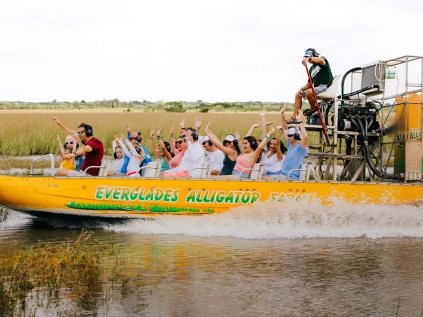 Homestead: Everglades Alligator Farm Entry and Airboat Ride - The airboat ride: 20–25 minutes of fast Everglades action