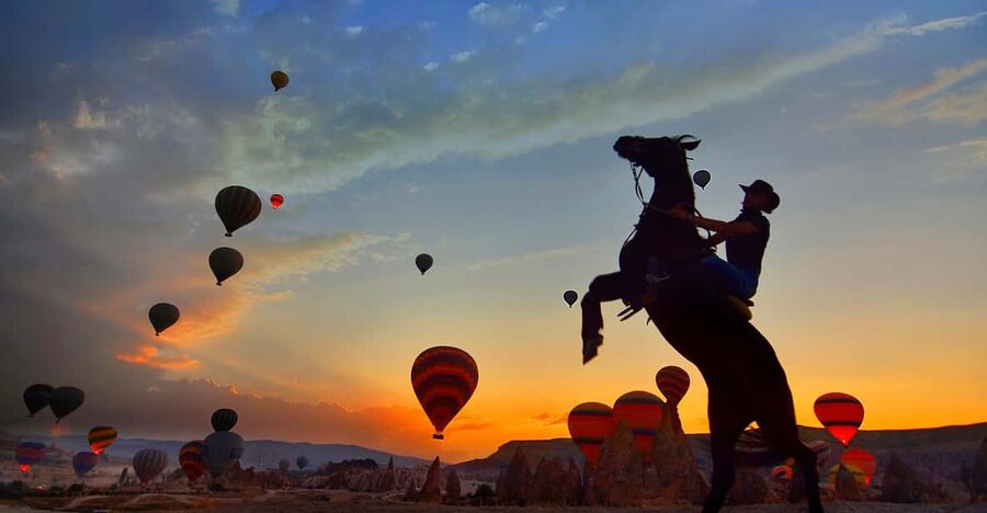 Horse Riding Cappadocia- Cappadocia Horse Farm - Sword Valley at sunset: the short ride with big mood