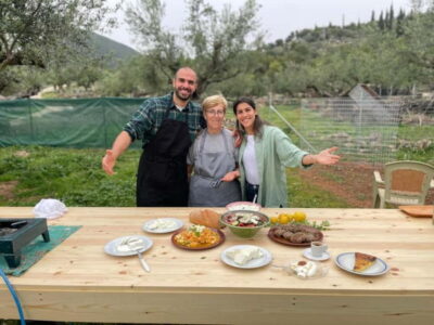 Kalamata: Farm-to-Table Experience with Cooking - First step onto the farm: views, animals, and the welcome