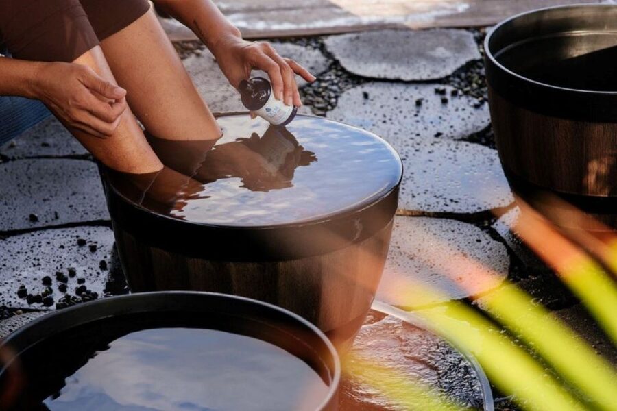 Kona Salt Farm: Deep Ocean Cold Water Mineral Foot Soak - Where Your Feet Go: Oceanview Cabana, Foot Soak Bowls, and Clean Setup
