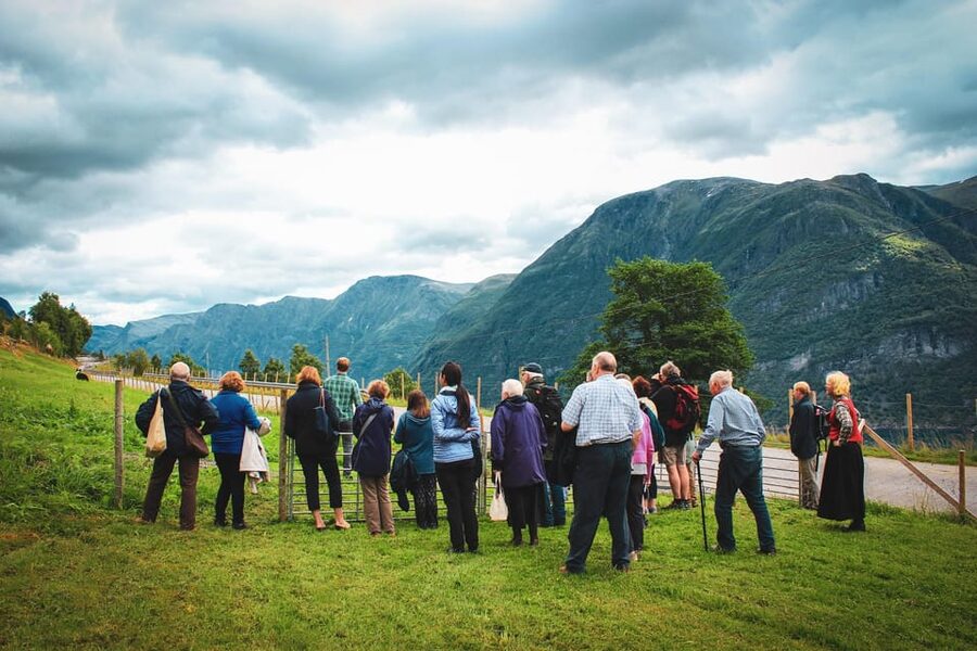 Ljøen, Hellesylt: Ljøen Farm Tour - The View: Three Fjords From a Cliff Farm Above Geirangerfjord