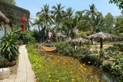 Mekong Delta Nature Cano-Kayak-Cycling & Fishing Private Day Trip - Xom Trau Pagoda underground tunnel: history you can stand inside