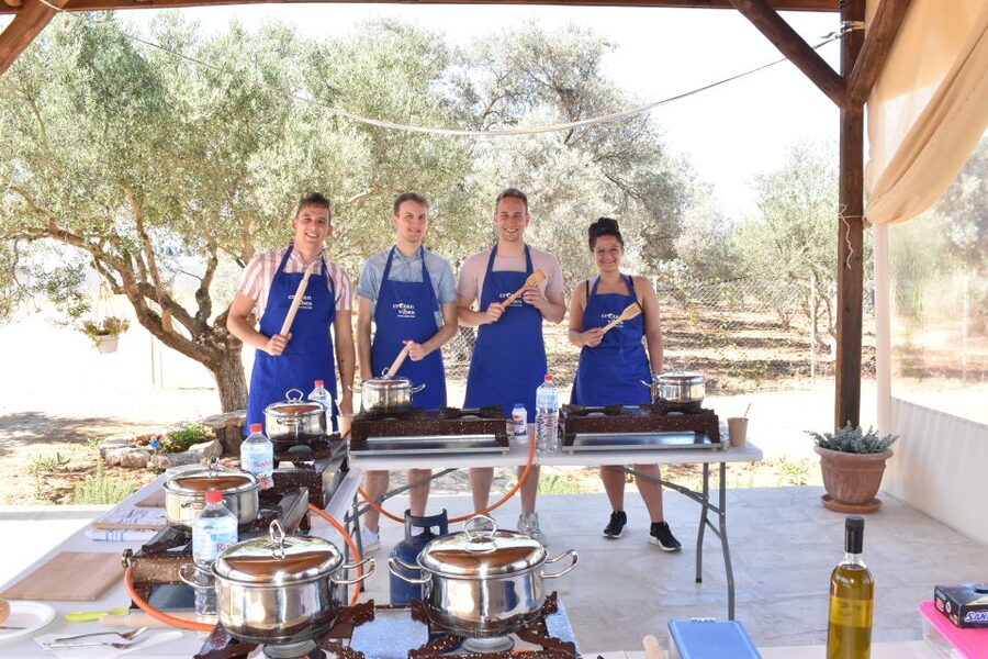 Moires: Cooking Class and Olive Oil Tasting at a Family Farm - Your Meal, Paired with Local Cretan Wine