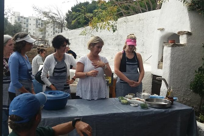 Mykonian Farm Experience - The Greek cooking demonstration: hands-on learning for two dishes