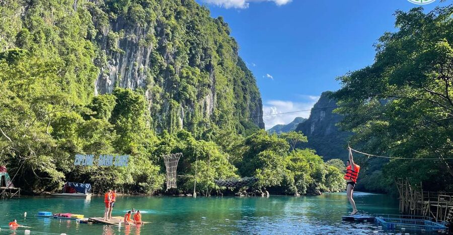 National Park- Paradise Cave & Dark Cave or Duck Farm - Entering Phong Nha’s cave-and-river day plan