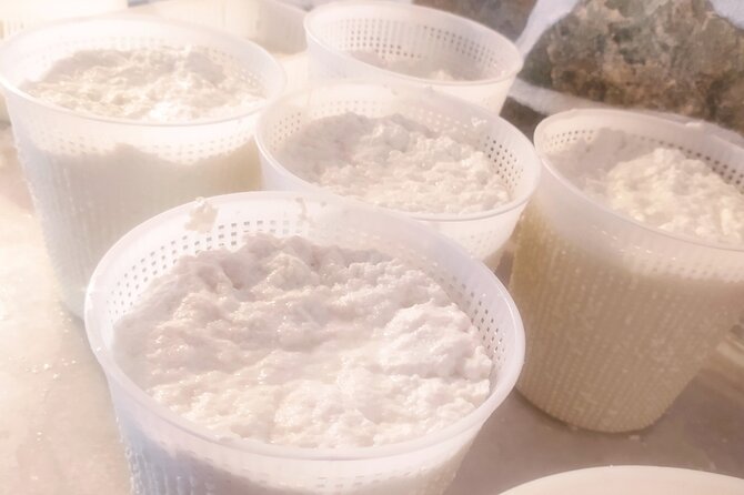 Naxos Farm Experience and cheese making - Kefalotiri Tasting: Cheese, Bread, Eggs, Fresh Fruit, and Farm Wine