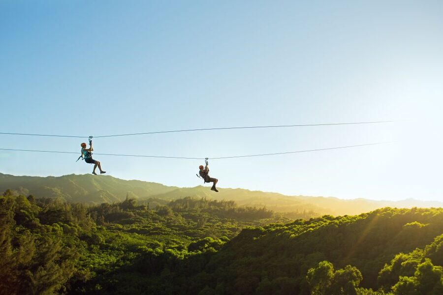 Oahu: North Shore Zip Line Adventure with ATV and Farm Tour - The North Shore ATV climb that sets up the views