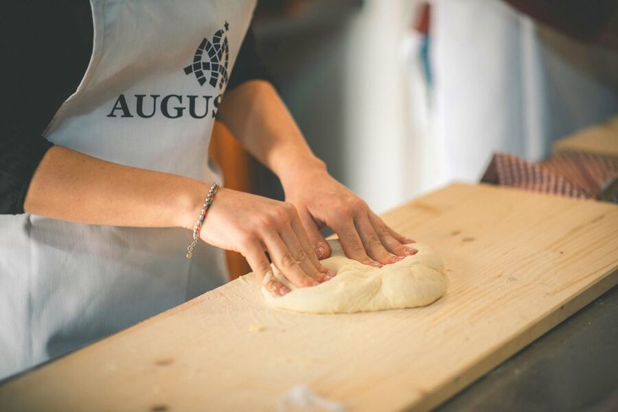 Partinico: Pizza-Making Class on an Organic Farm with Wine - Federico II vineyard rows and the cellar story