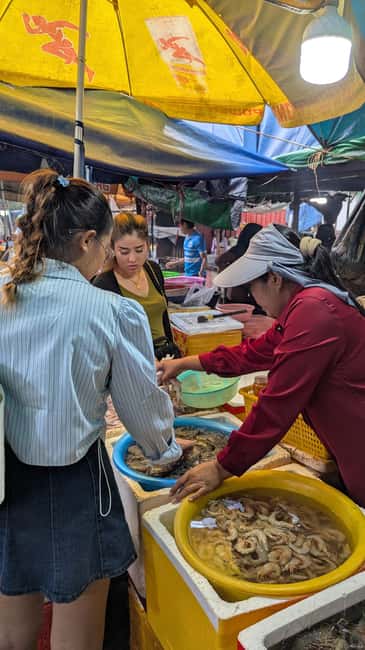 Pepper farm guided tour, Kep/Crab Market, salt & secret lake - Stop at the natural salt fields: learning the job behind the salt