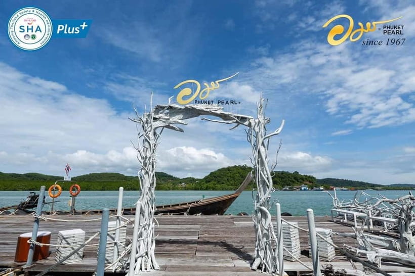 Phuket: Highlights Tour with Pearl Farm & Elephant Village - First stop: the long-tail boat transfer to Phuket Pearl Farm