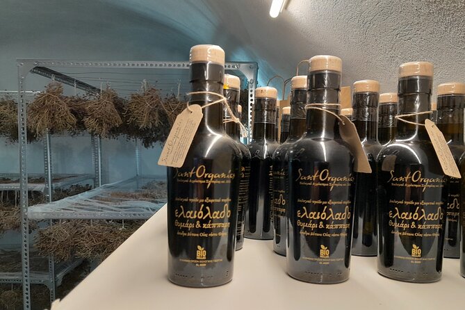 Private Olive Oil tasting & Liqueur experience - Thyme and caper infused extra virgin olive oil: how local herbs change the bottle