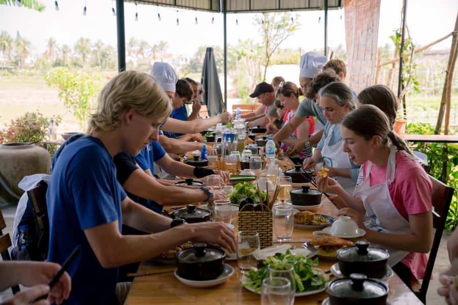 Rural Cycle, Market Tour, Basket Boat & Organic Farm Cooking - Rain or shine: how to dress so the day stays fun