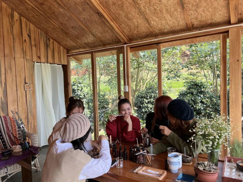 Scented candle workshop at Twin Beans Farm - Da Lat suburb - Herb garden tour: where the scents get their logic