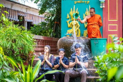 Siem Reap: Khmer Water Blessing by Monk and Lotus Farm Visit - The fried banana snack stop that tastes like Siem Reap