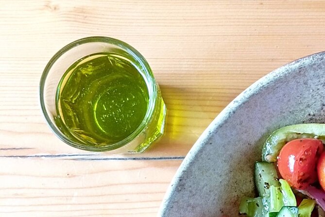The Olive Oil Experience @ Lefkada Micro Farm - Olive oil basics at Lefkada Micro Farm, in the open air