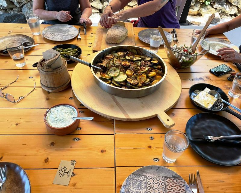 Traditional Greek Cooking Class @ Lefkada Micro Farm - Tzatziki, Greek salad, and briam: building a Greek plate piece by piece